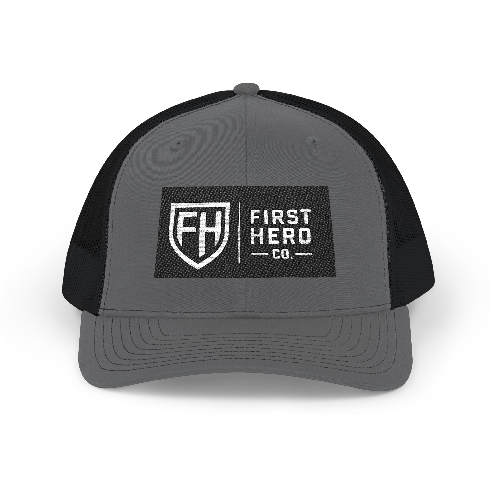 First Hero Co. Embroidered Trucker Cap