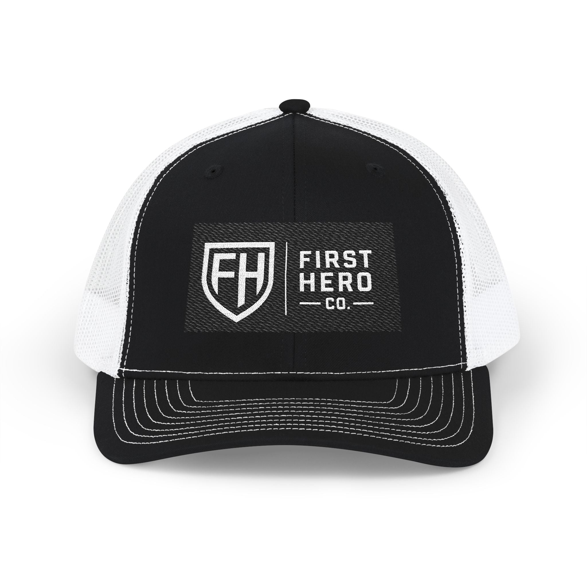 First Hero Co. Embroidered Trucker Cap