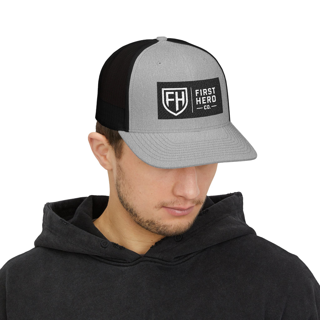 First Hero Co. Embroidered Trucker Cap