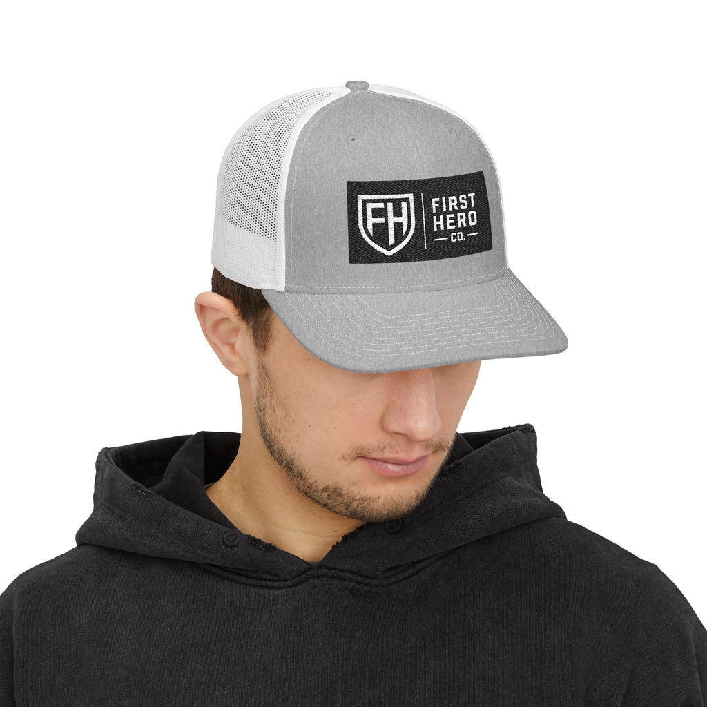 First Hero Co. Embroidered Trucker Cap