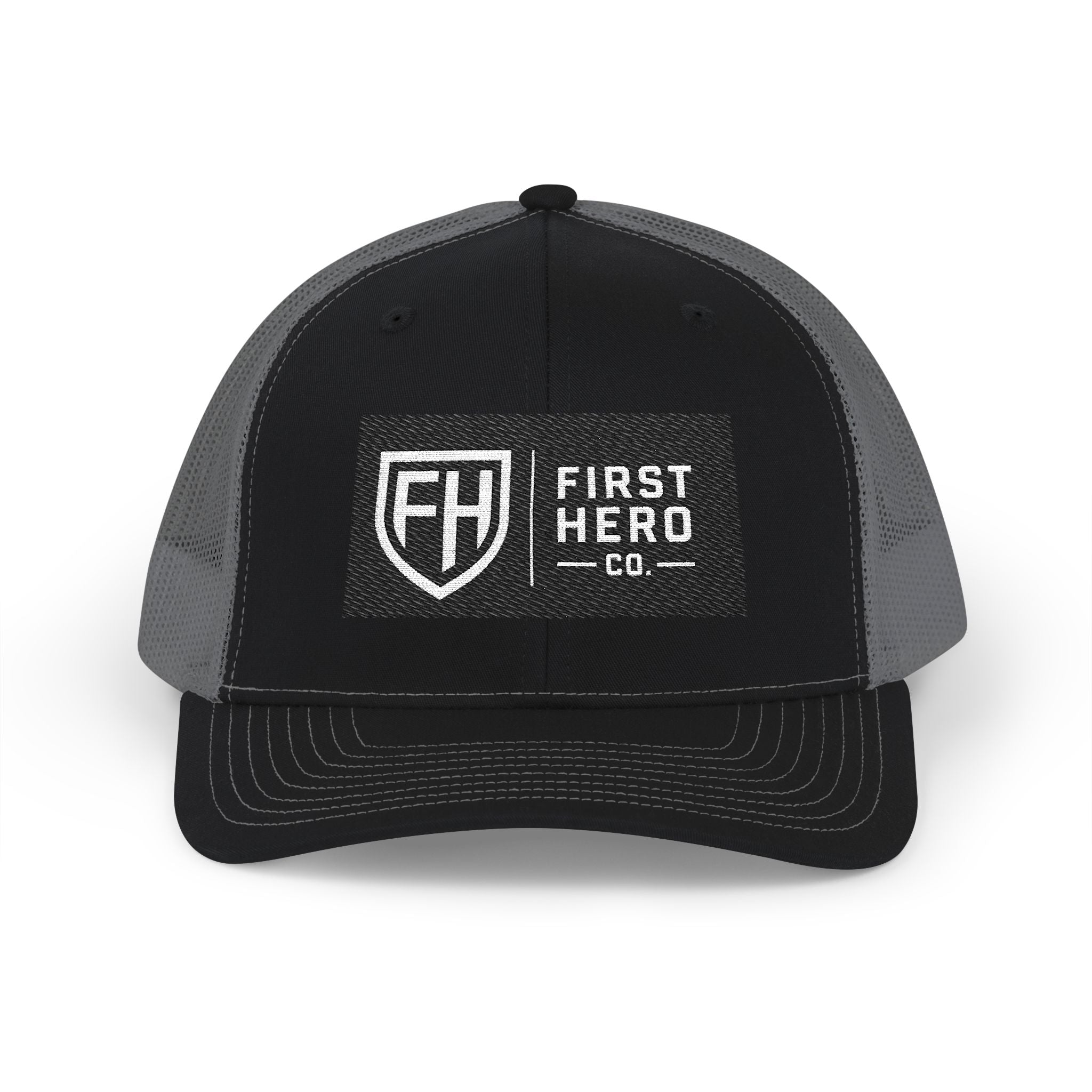 First Hero Co. Embroidered Trucker Cap