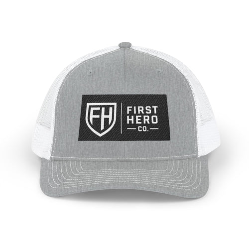 First Hero Co. Embroidered Trucker Cap